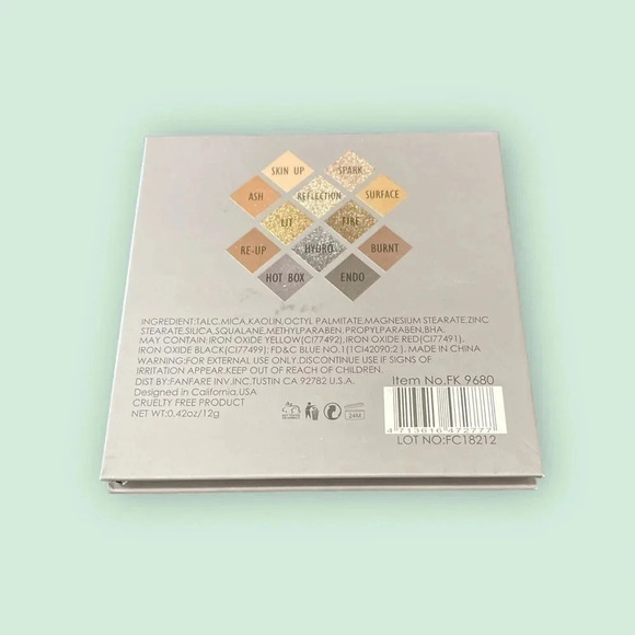 HP! 🎉 AMUSE PROFESSIONAL Smoke & Mirror 12 Color Eyeshadow Palette NWT - Picture 7 of 7